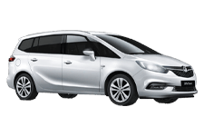 Car Hire Tamworth - Vauxhall Zafira 5 + 2 - Minibus hire Tamworth